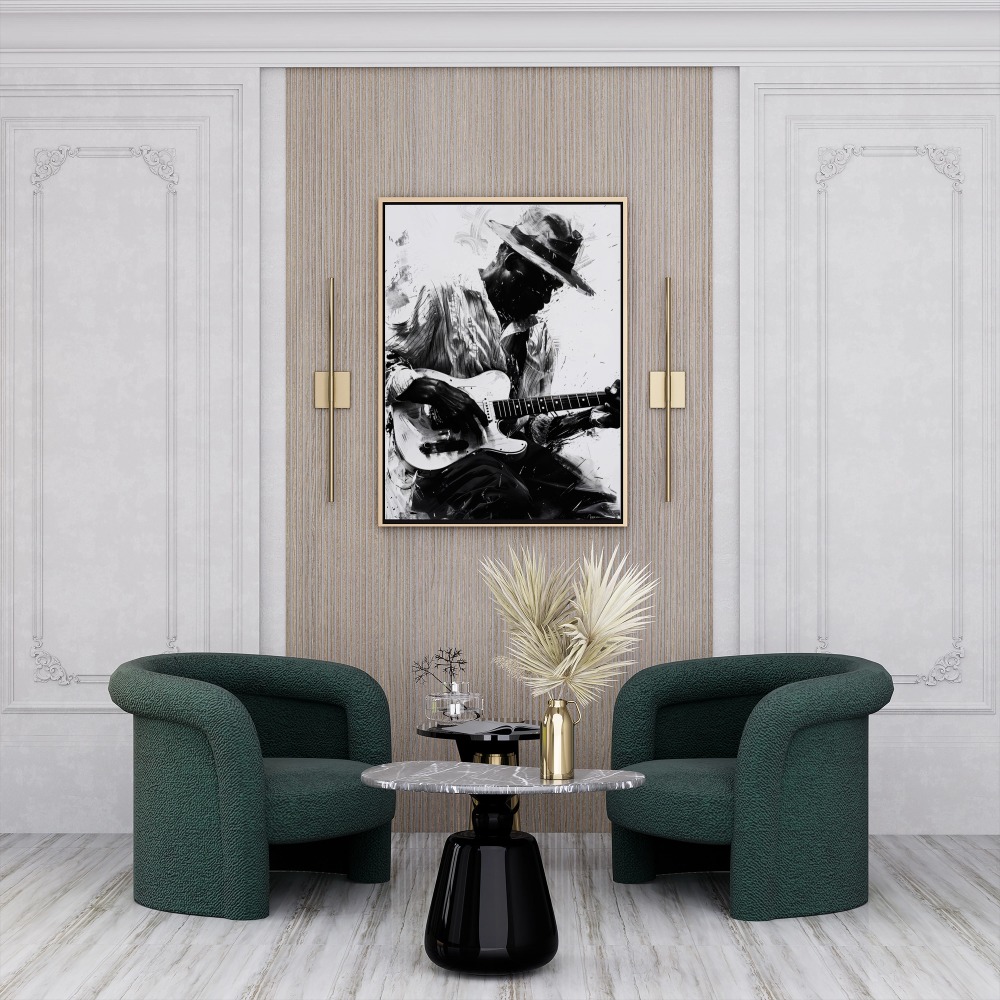 Timeless Blues in living room
